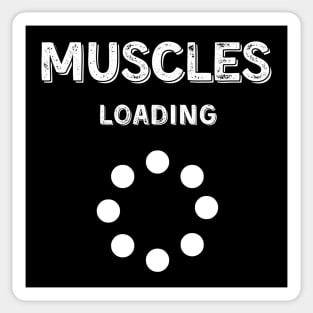 Muscles Loading Sticker